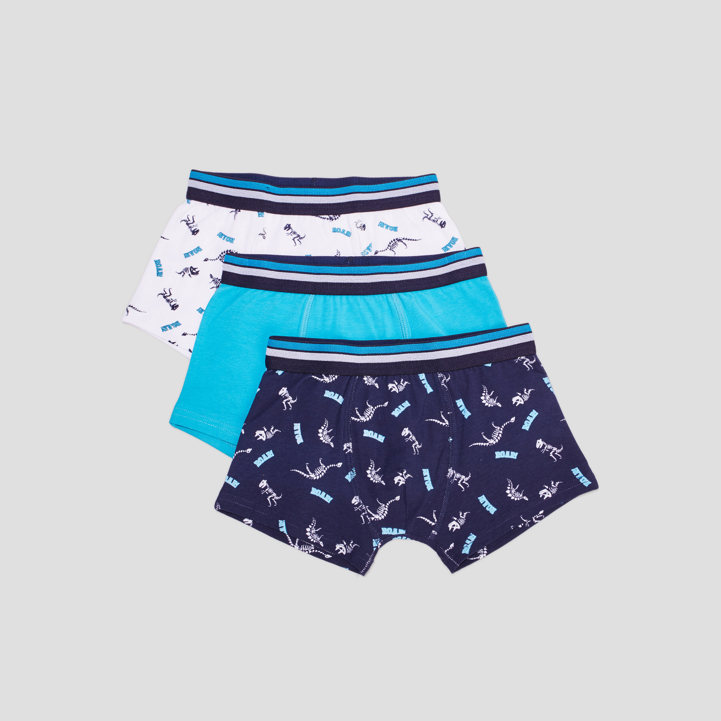 Lot 3 boxers coton bleu garçon | La Halle