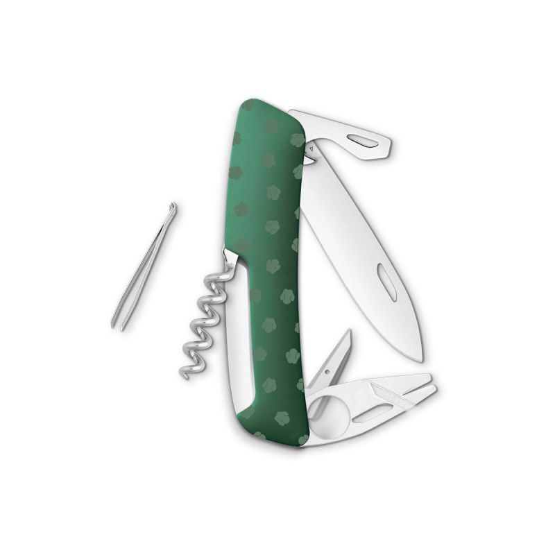Swiza TT03 Tick Tool Wildlife Rhinoceros Green, Schweizer Taschenmesser made in Swiss