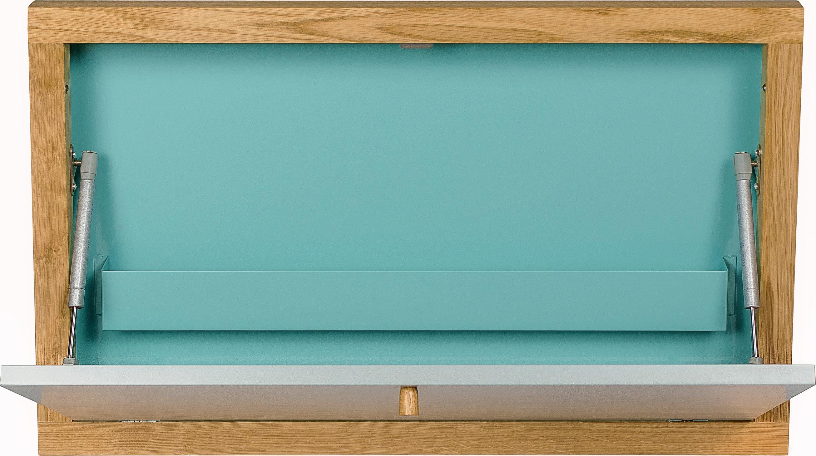 Woodman Klapptisch Brenta, zum aufklappen, platzsparend, Rahmen aus massiver Eiche