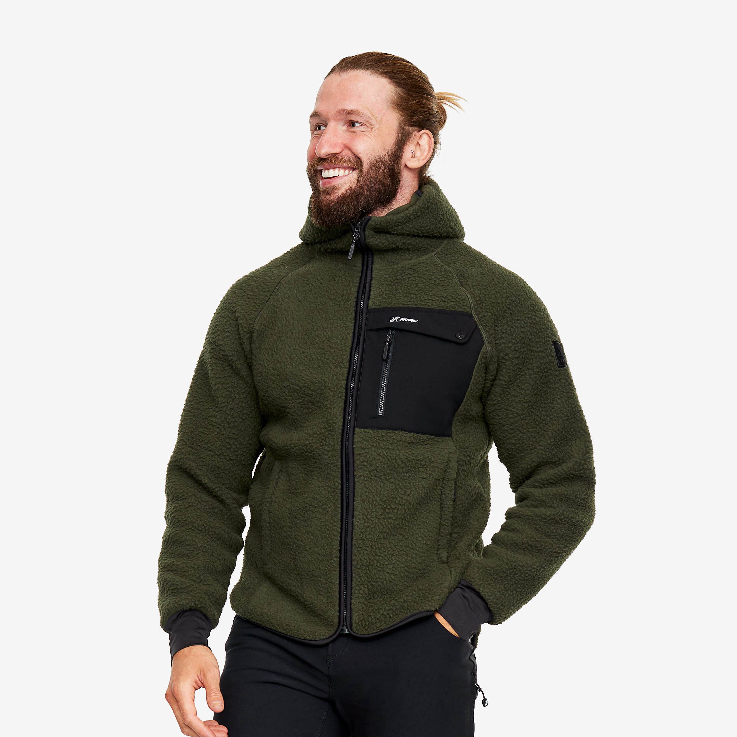 Sherpa Hoodie Homme Forest Night