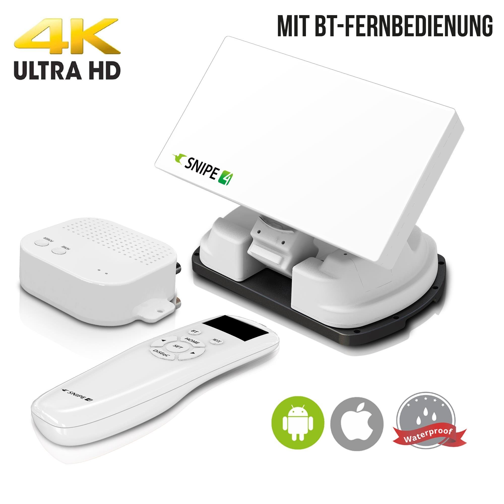 Selfsat Selfsat SNIPE 4 - Twin - Mit BT Fernbedienung und iOS / Android Steue Camping Sat-Anlage