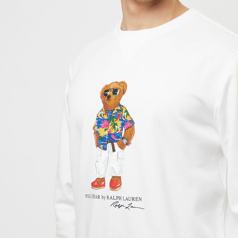 Polo Ralph Lauren Sweatshirt Beach Club Bear white