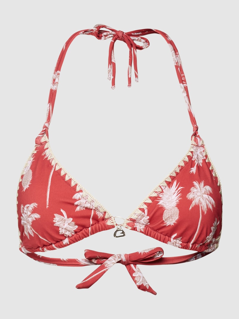Bikini-Oberteil mit Motiv-Print Modell 'NUCO SOUTHBAY' in dunkelrot