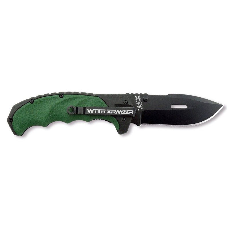 Punisher Green Witharmour knife, Überlebensmesser (Taktische Messer)