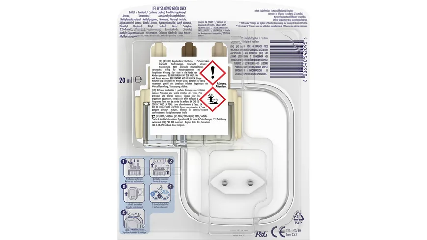 Febreze Lufterfrischer 3Volution Duftstecker Starterkit Madagaskar Vanille 20 ml