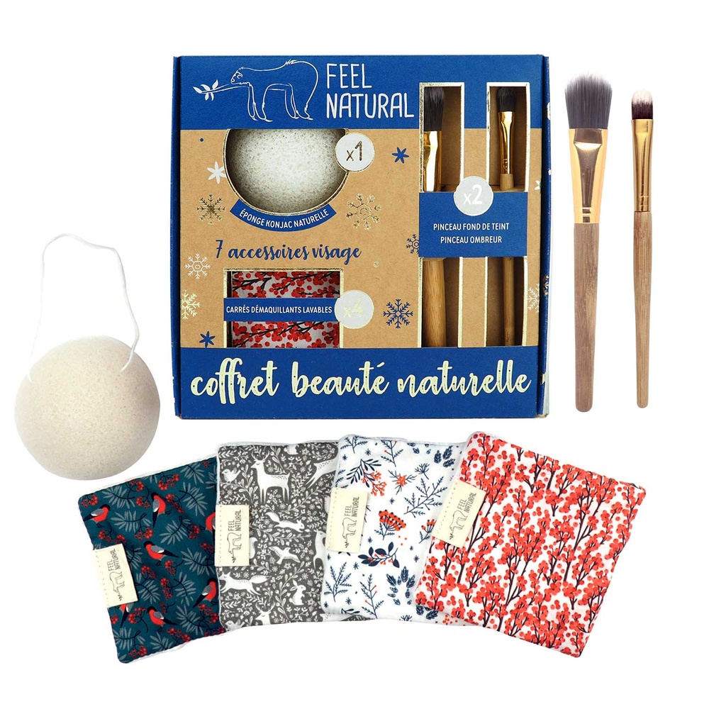 feel natural Coffret beauté naturelle 7 accessoires v isage Noël Coffret