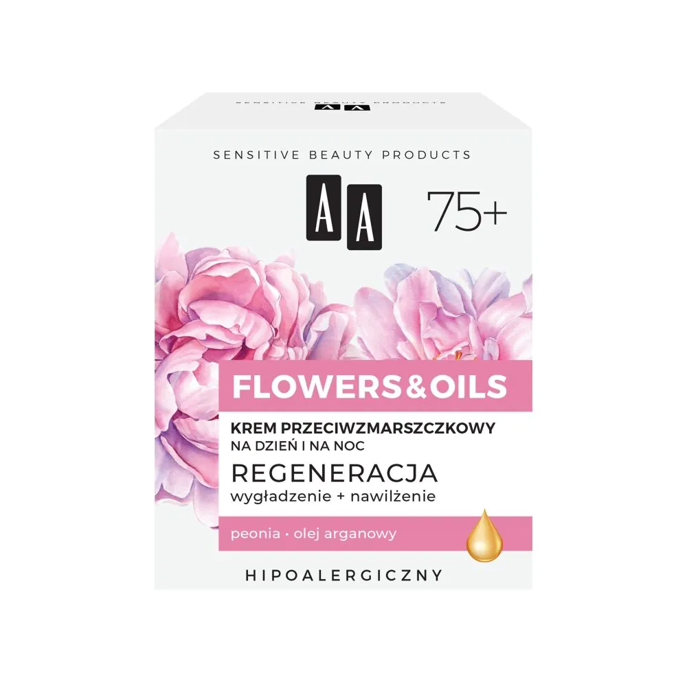 AA Flowers&Oils 75+ Herstellende Anti-rimpel Dag- en Nachtcrème
