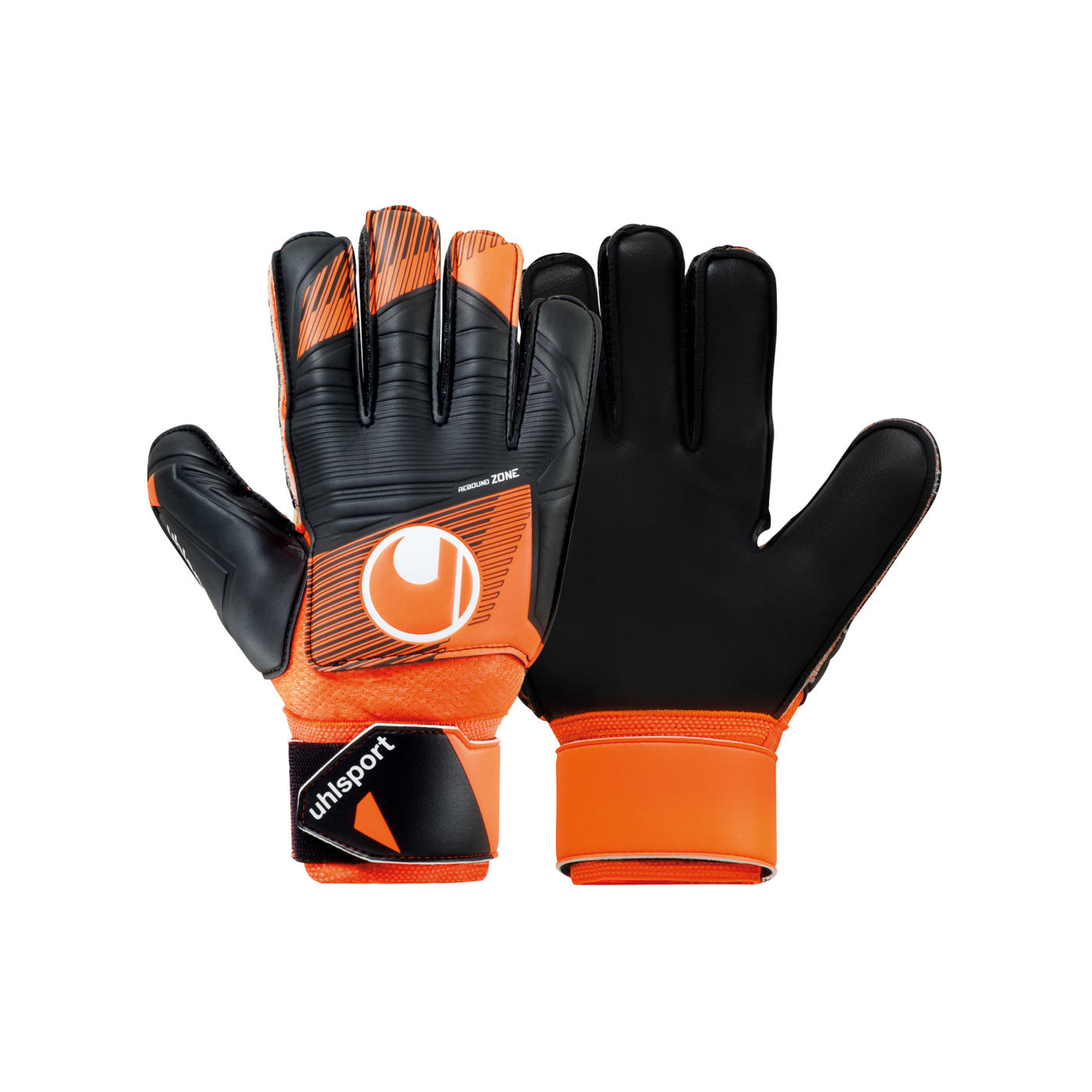 Uhlsport Soft Resist+ Flex Frame TW-Handschuhe Orange Schwarz F01