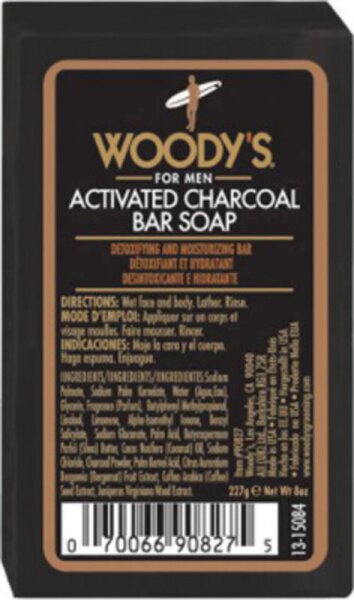 Woody's Black Charcoal Soap Duschcreme