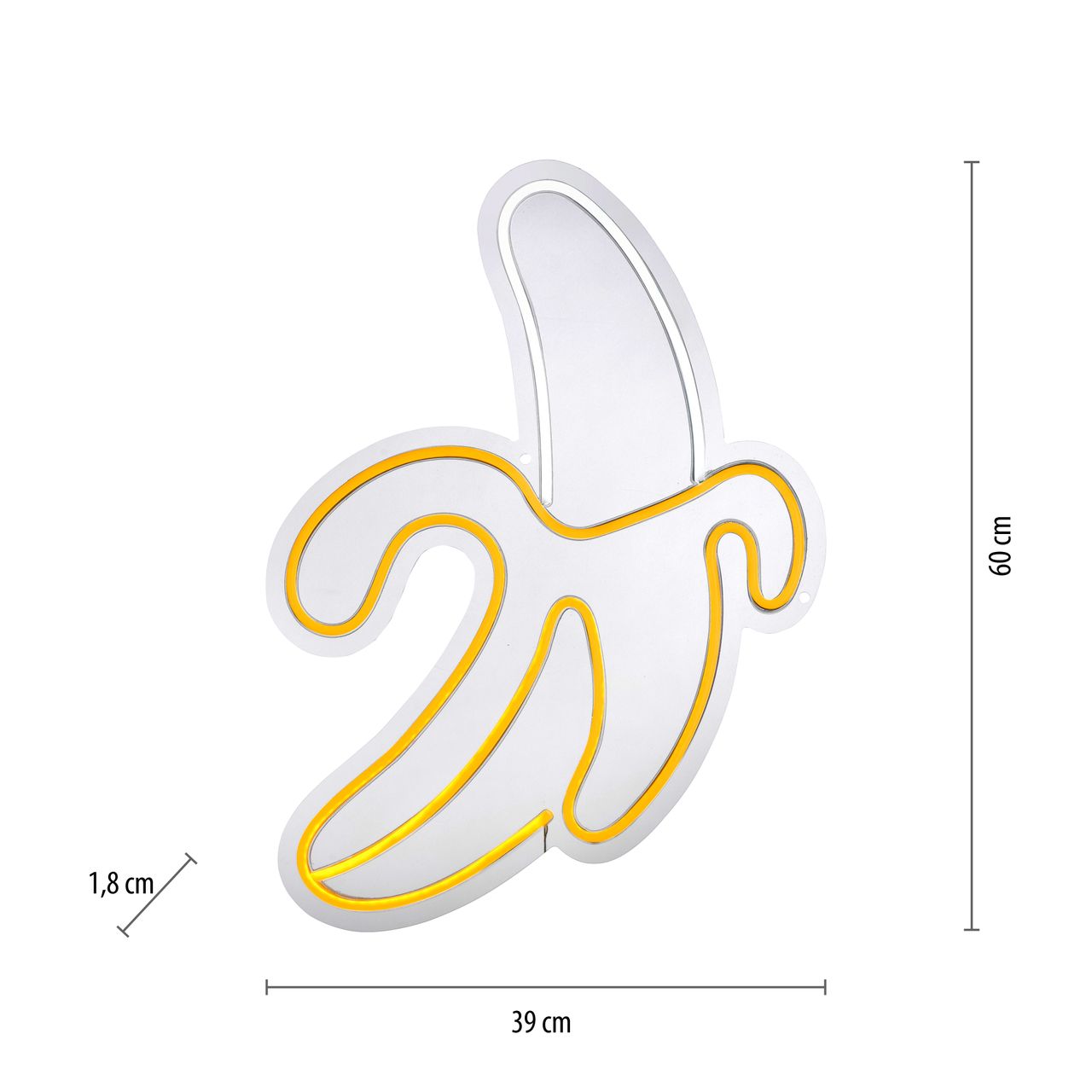 JUST LIGHT Neon-LED-Bild NEON-BANANE, 1x LED-Board/7,00 Watt, mehrfarbig