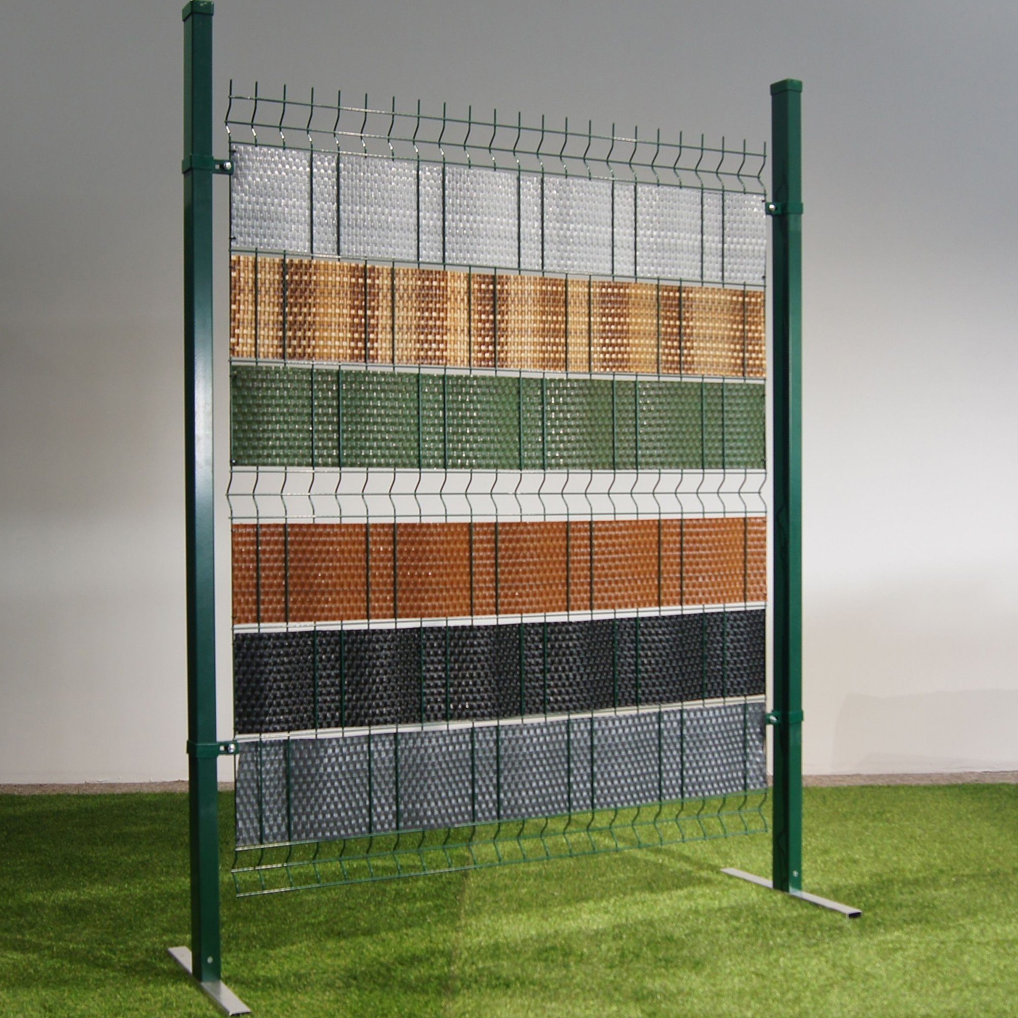NYVI Sichtschutzstreifen Sichtschutzstreifen Privafence 255x19 cm für Zaun, (1-St), Polyrattan 3D Optik, Wetterfest, Reißfest