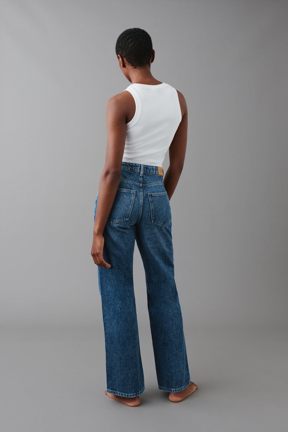 Straight high waist jeans