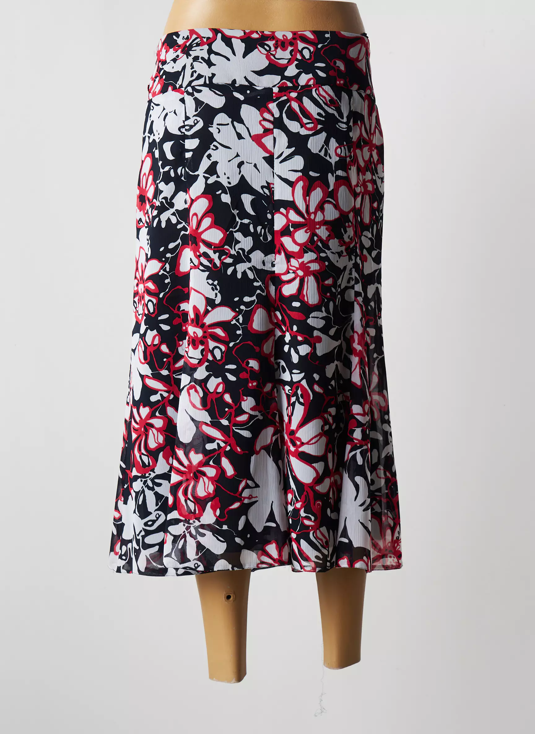 Lebek Jupes Mi Longues Femme couleur bleu