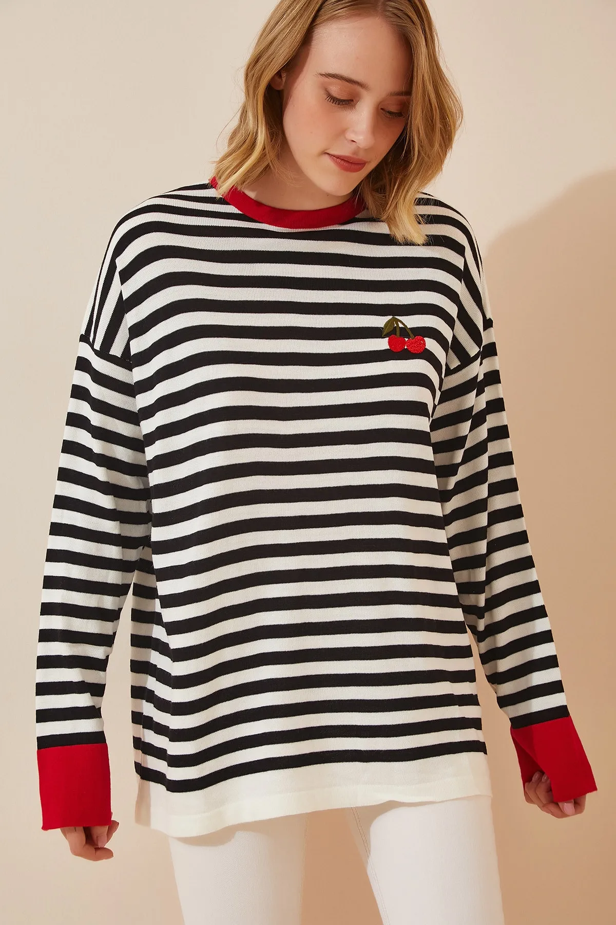 Happiness İstanbul  Pullover - Schwarz - Oversized