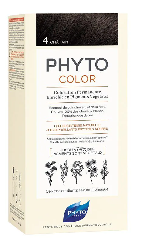 Phyto Phytocolor farba za kosu, 4 kestenjasta