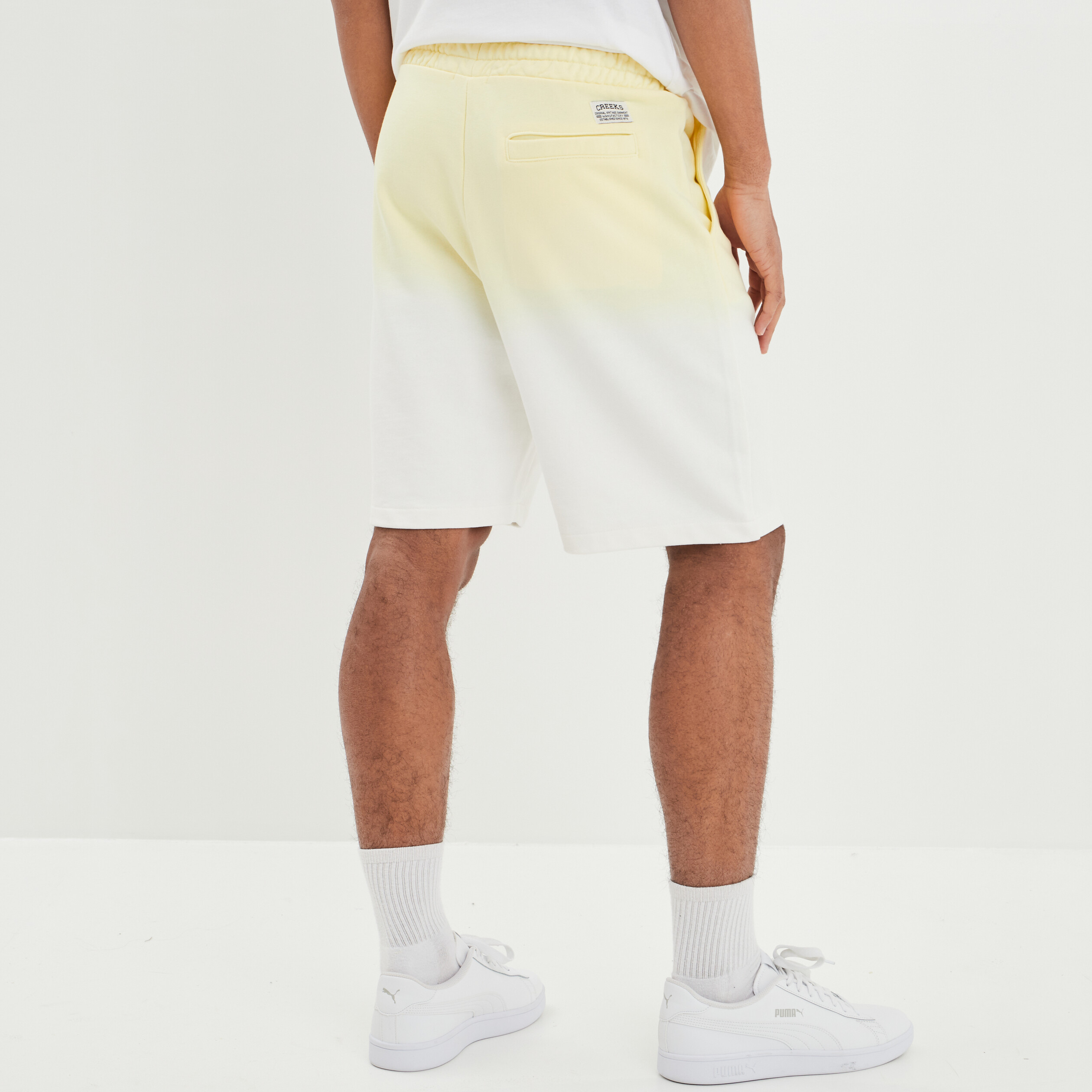 Jogging-Short avec cordon blanc homme | La Halle