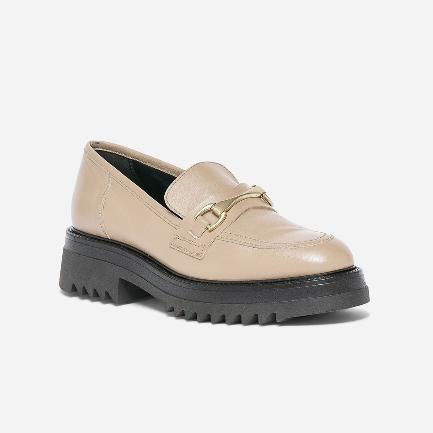 Mocassin TEXTO beige éco-conçu à semelle crantée