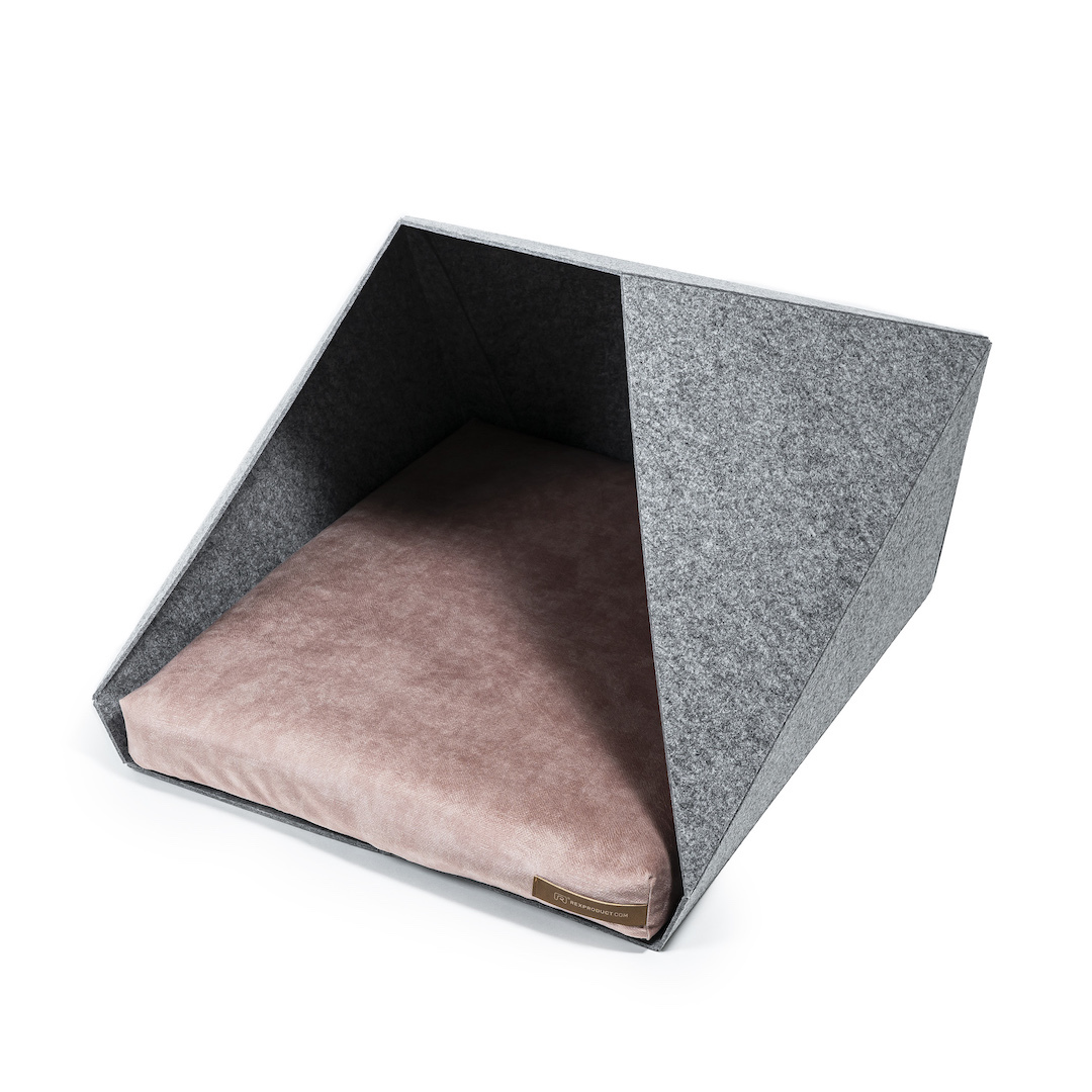 Rexproduct Hundehöhlen Rexproduct PetPocket hellgrau pink