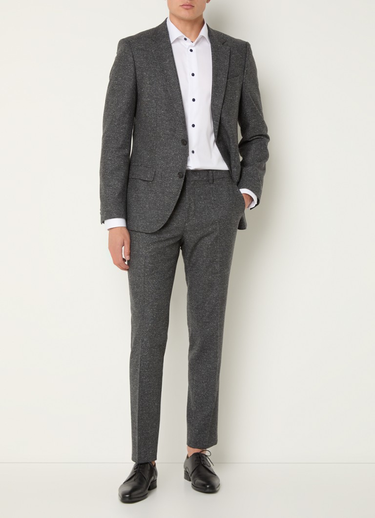 HUGO BOSS Henry/Getlin232X pieguļošs divdaļīgs uzvalks no zīda maisījuma