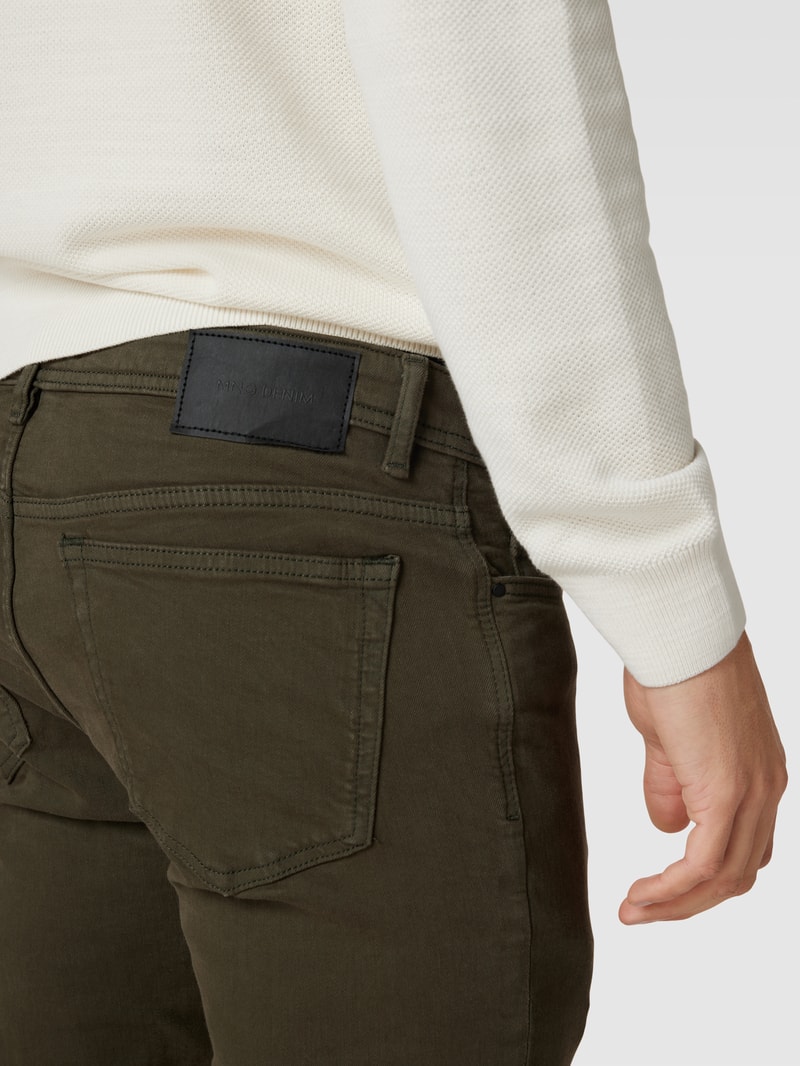 Skinny Fit Jeans mit Modell 'billy' in camel