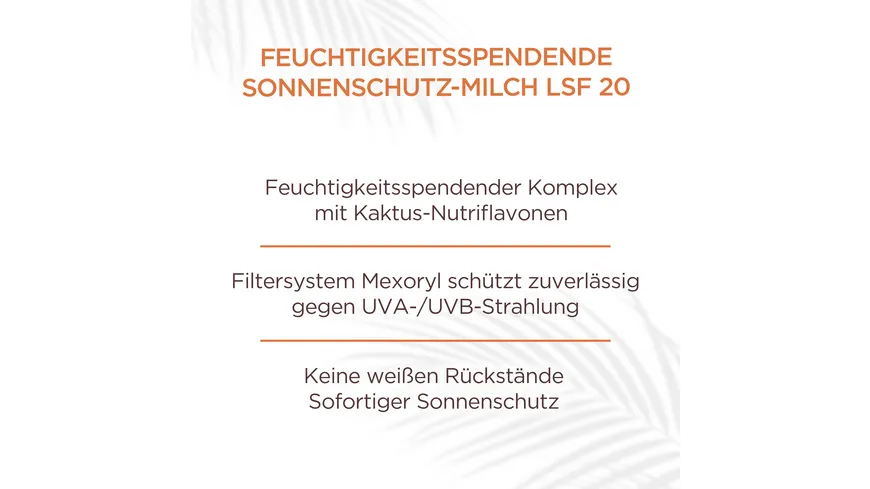 Garnier Ambre Solaire Milch LSF20- UV-Schutz - spendet Feuchtigkeit und schützt vor Sonnenbrand und Hautalterung 200 ml