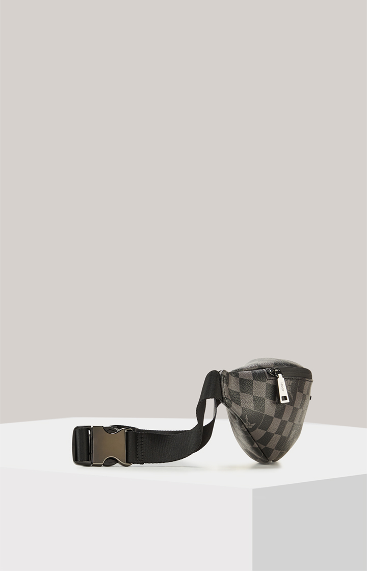 Beuteltasche Cortina Piazza Leo in Schwarz/Grau