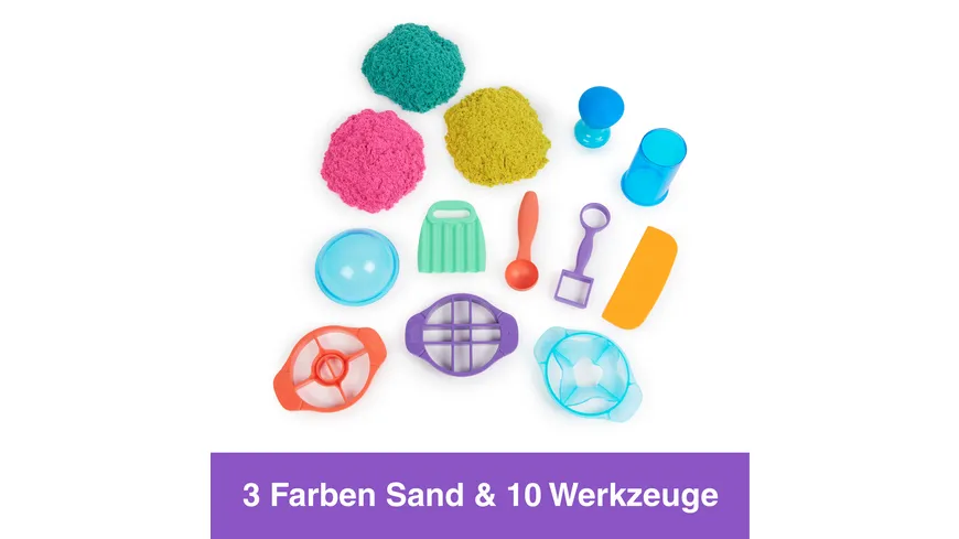 Kinetic Sand Ultimate Sandisfying Set mit 907 g Kinetic Sand und 10 Werkzeugen