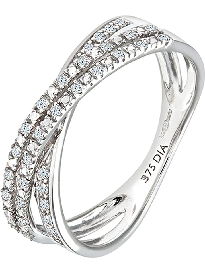 Revoni Weißgold-Ring mit Diamanten günstig kaufen