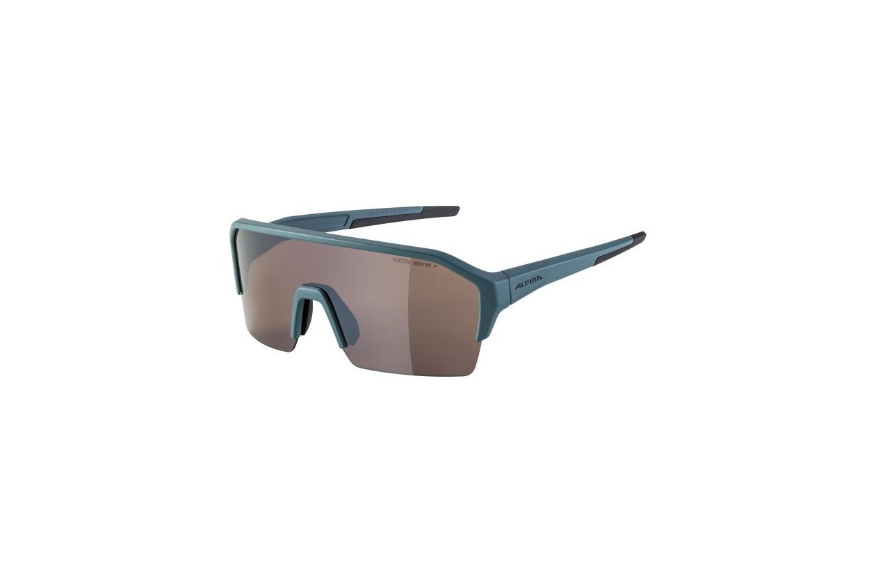Alpina Ram HR Q-Lite dirt-blue matt / silver mirror lens