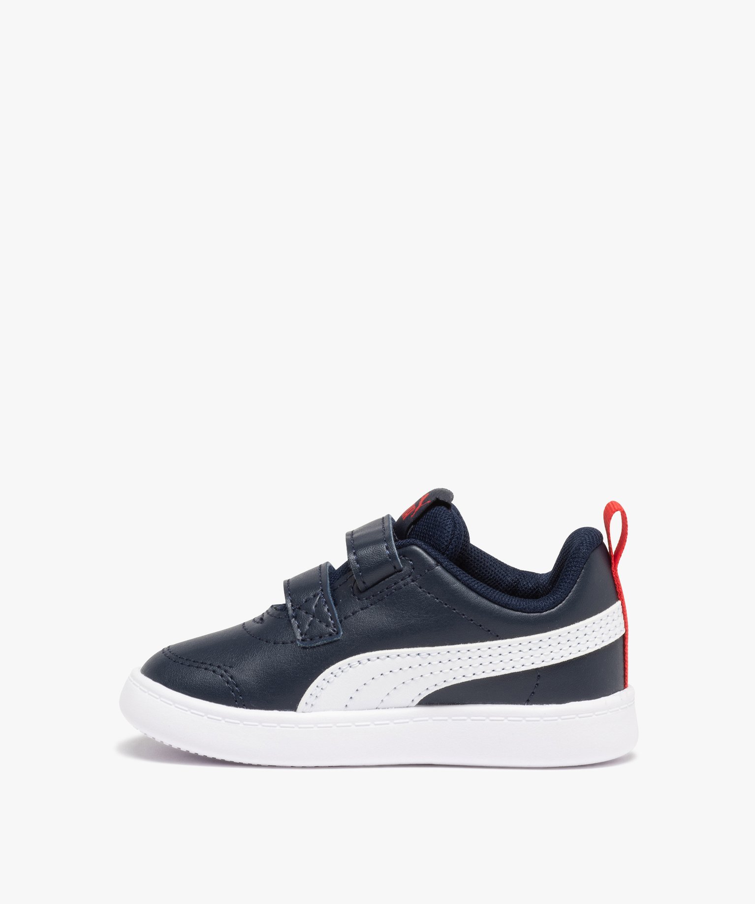 Baskets bébé bicolores à scratch – Puma Courtflex marine | GEMO