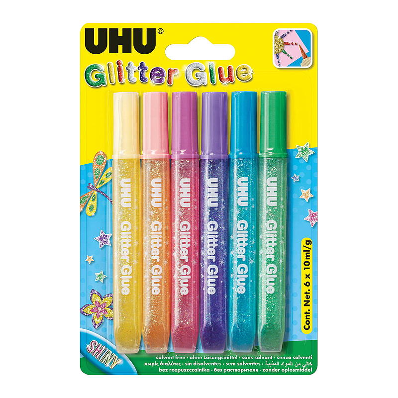 UHU Glitterlim 6-pk UHU