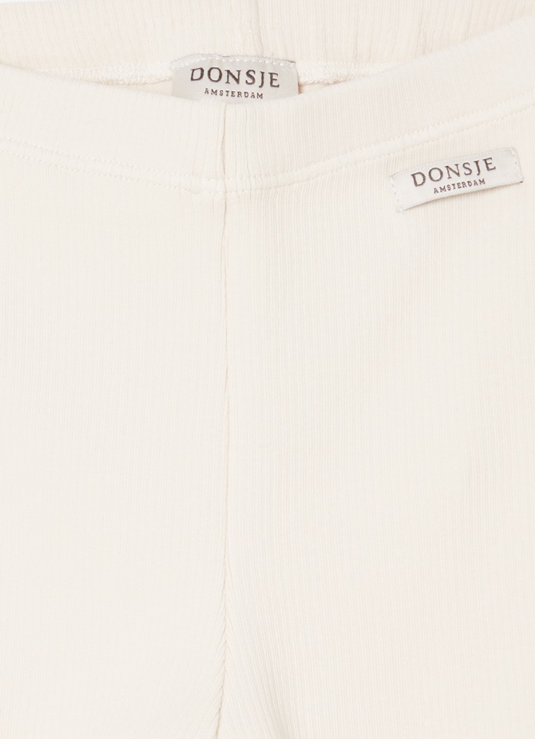 Donsje Amsterdam Joline bordázott leggings biopamutból