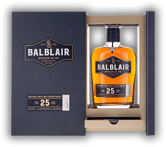 Balblair 25 Years Balblair 25 Years Ein echtes Glanzstück der Brennerei. Weich, konzentriert und vollmundig. Randvoll mit der dunklen Intensität von Schokoladenpralinen und Gewürzen - für genussvolle Momente. Alter 25 J. - 0,7	 Liter - Vol 46%