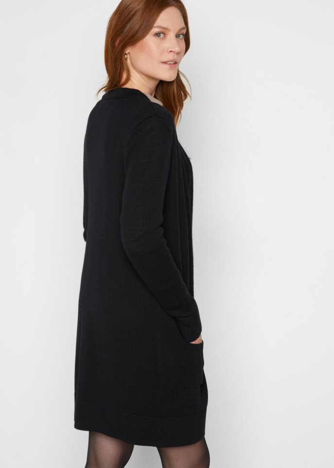 Longstrickjacke, Langarm