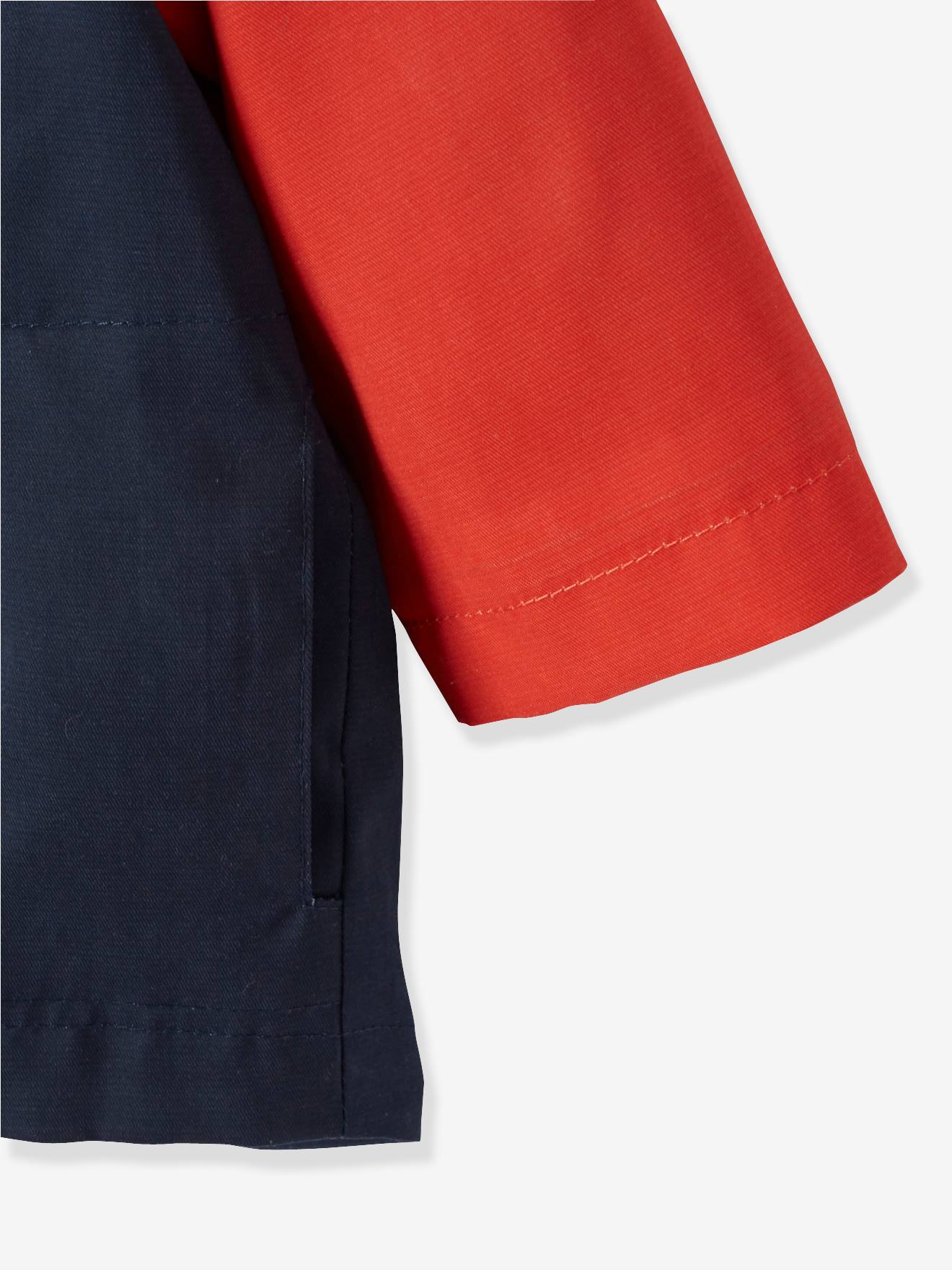 Parka 3 en 1 avec gilet amovible bébé garçon marine/rouge