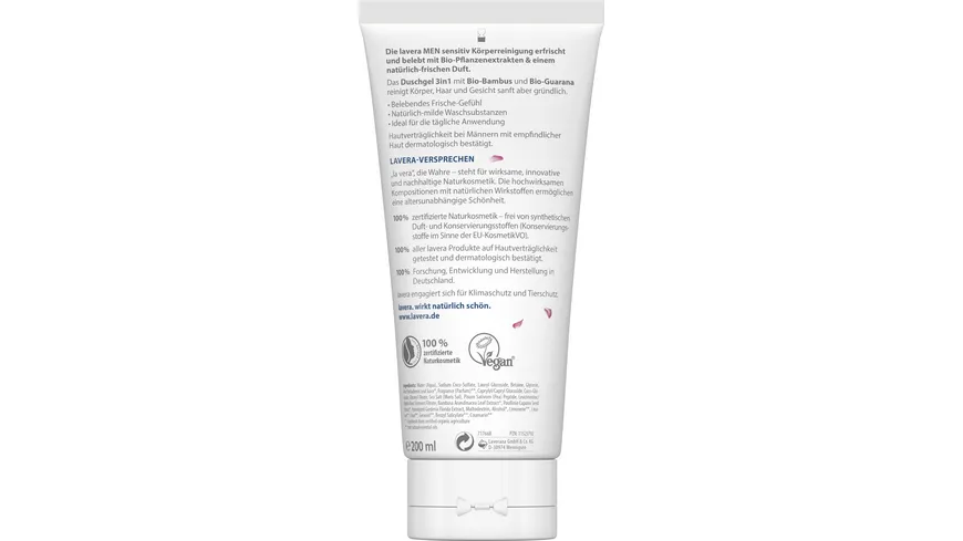 lavera Men Duschgel 3in1 200 ml