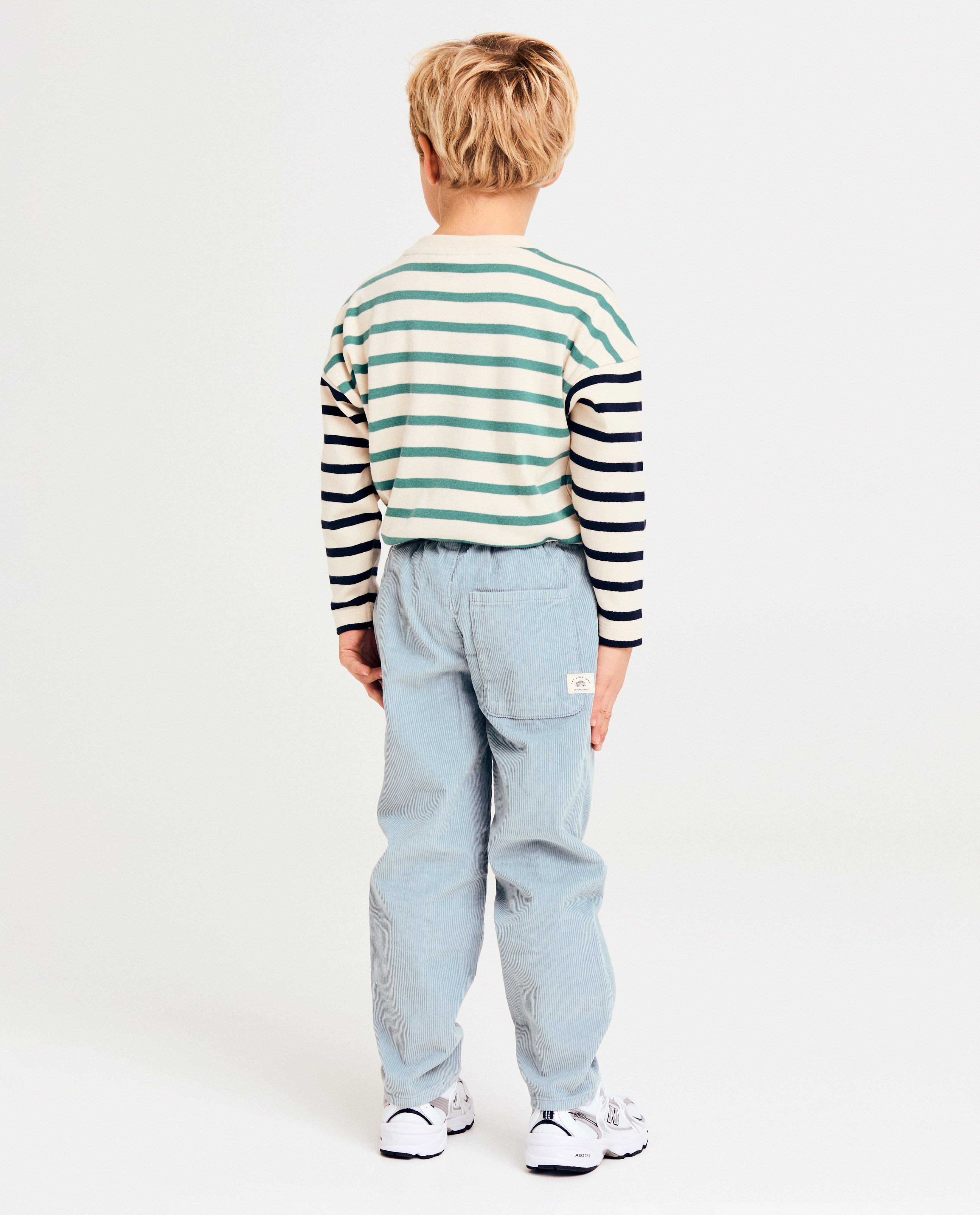Pantaloni din catifea reiată albastru deschis Kidz Nation