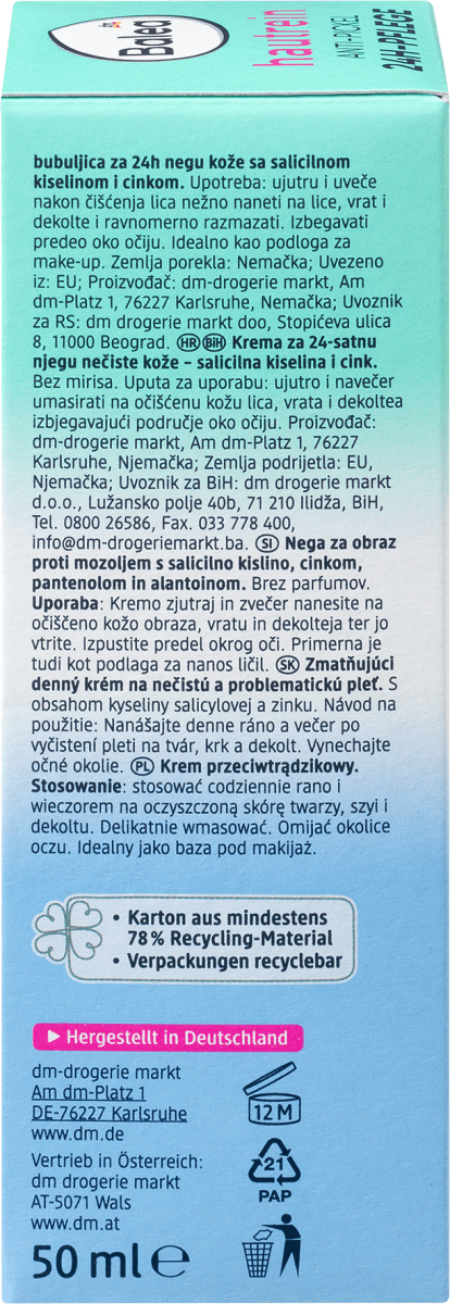 Anti-Pickel 24h Pflege Hautrein, 50 ml