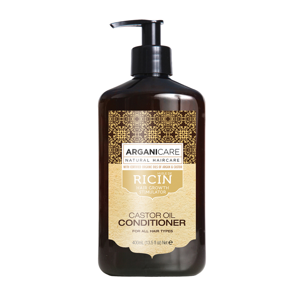 Arganicare Après shampooing à l’huile de ricin reconstructeur Pour tous types de cheveu x