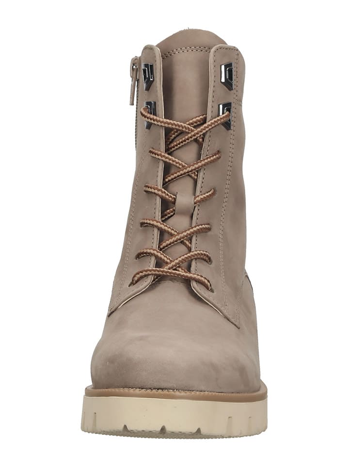 Gabor Comfort Leder-Boots in Hellbraun günstig kaufen