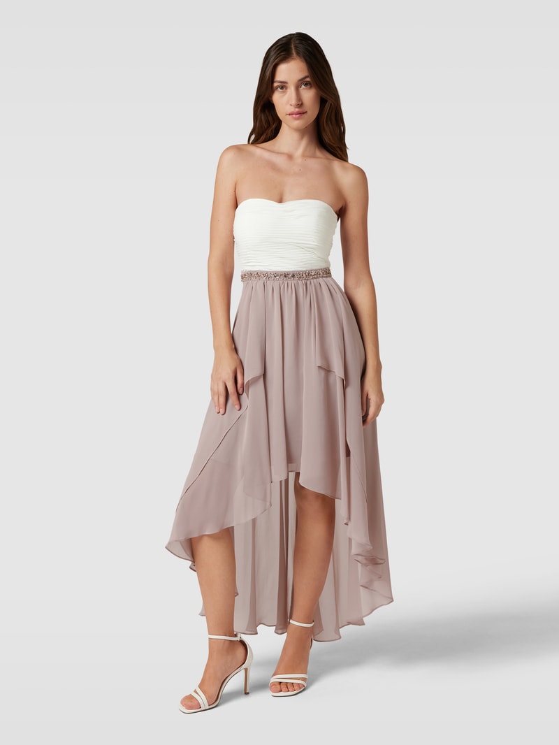Cocktailkleid in Bandeau-Form in mauve