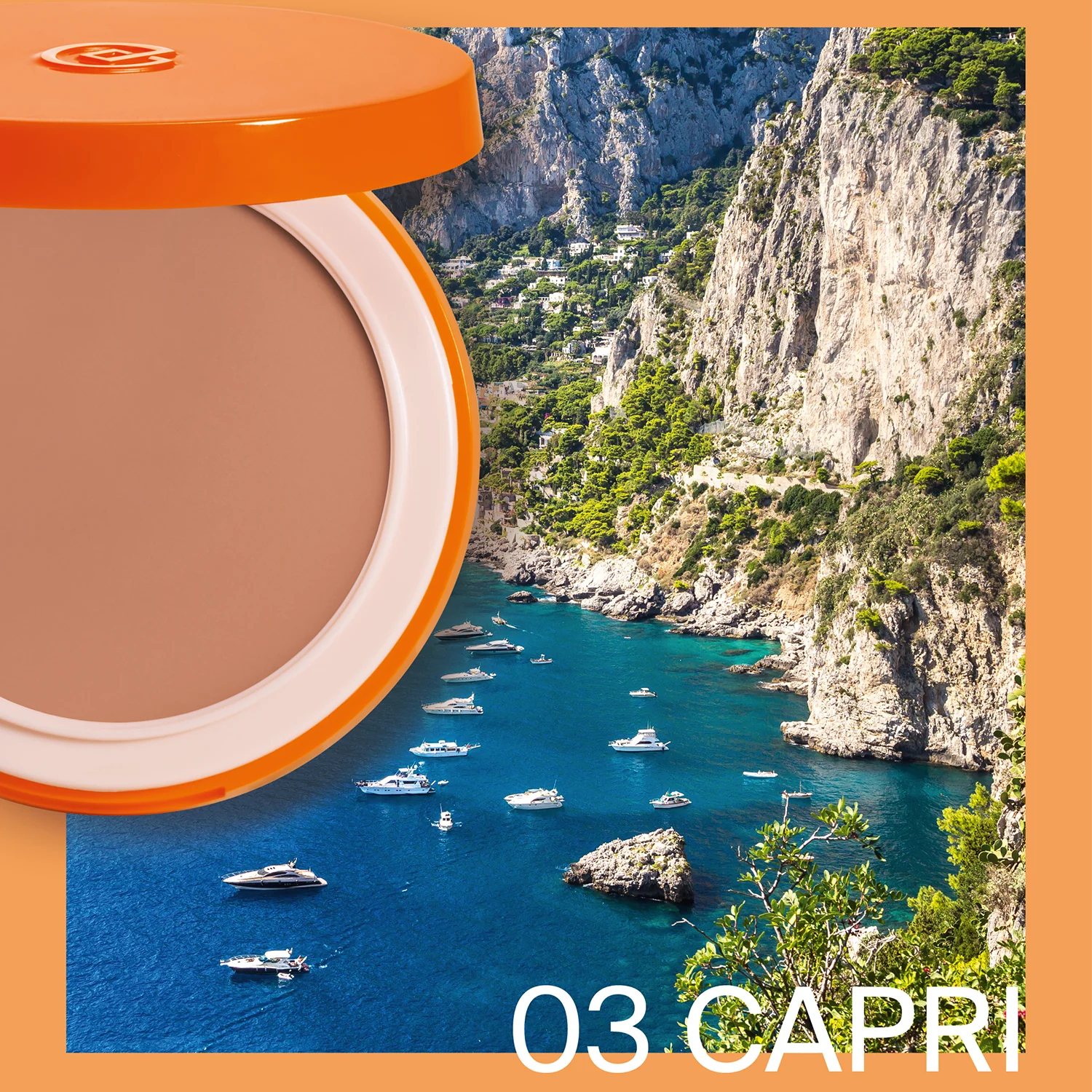 Mediterranean Tan – Nachfüllpackung für Kompakt-Make-up mit LSF 15 – Sonnenschutz-Make-up fürs Gesicht