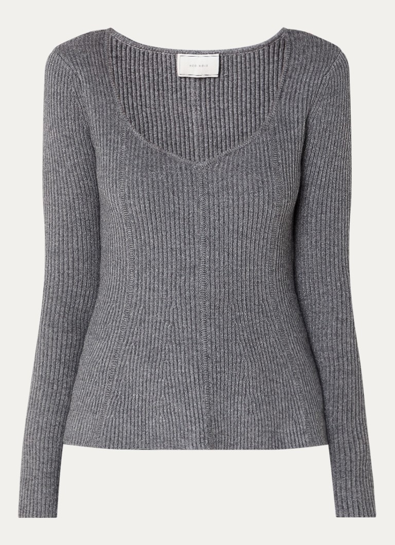 Neo Noir Sorene Rippstrickpullover