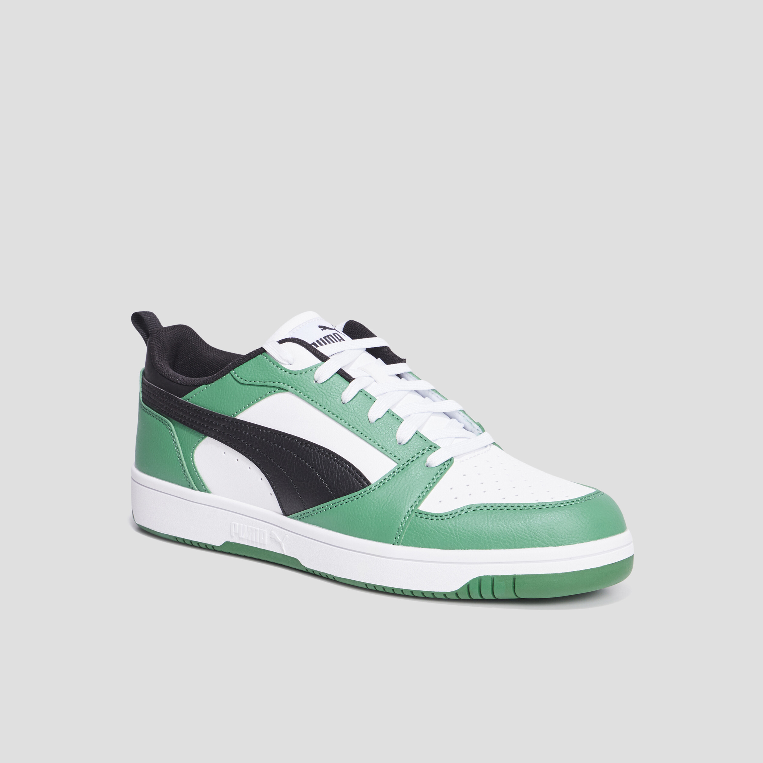 Tennis basses à lacets Puma Rebound V6 vert homme | La Halle