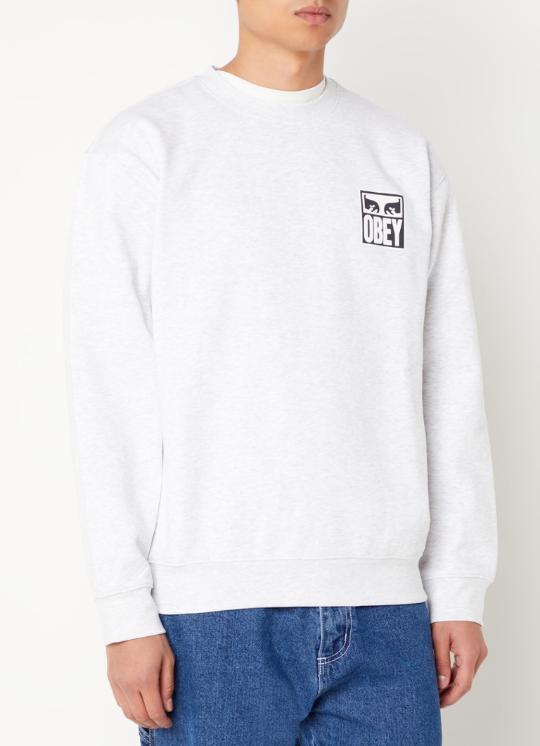 Obey Eyes sweater with logo and back print