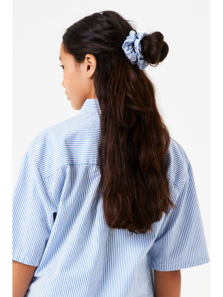 Garcia Sommerbluse mit passendem Haargummi in chambray blue günstig kaufen