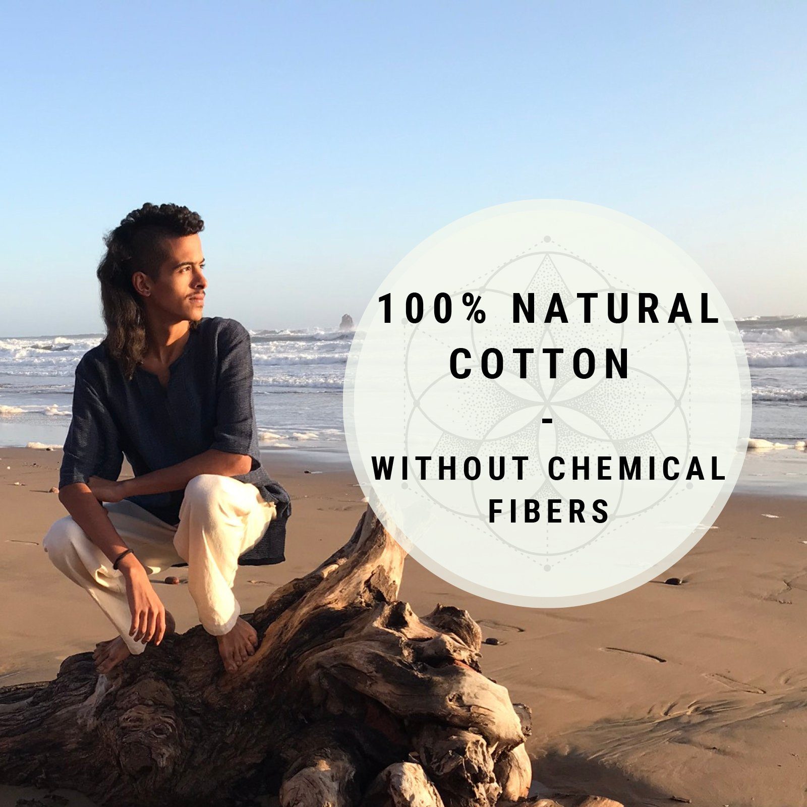 PANASIAM Wellnesshose Sommerhose PaSalu aus 100% Baumwolle für die sehr heißen Tage leichte Unisex Freizeithose für Damen und Herren Relaxhose