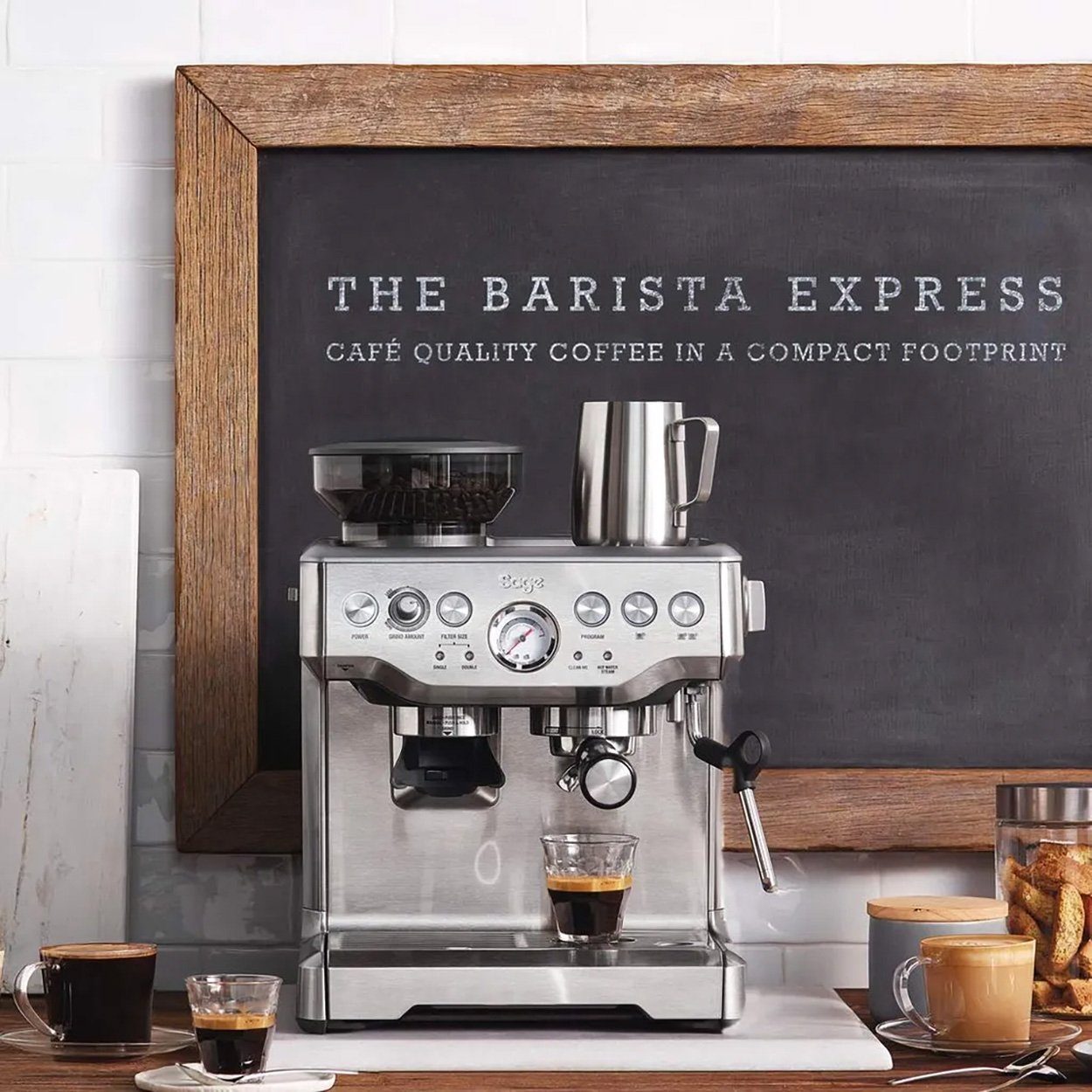 Sage Siebträgermaschine Espresso Maschine The Barista Express