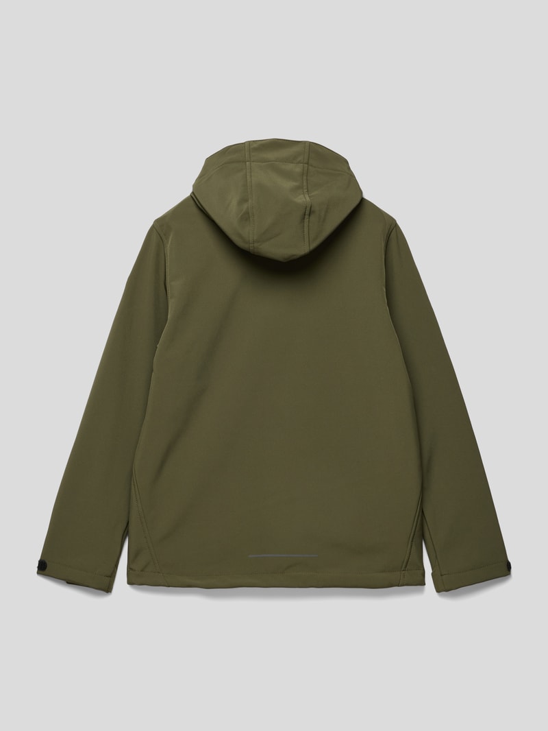 Softshell-Jacke mit Kapuze in khaki