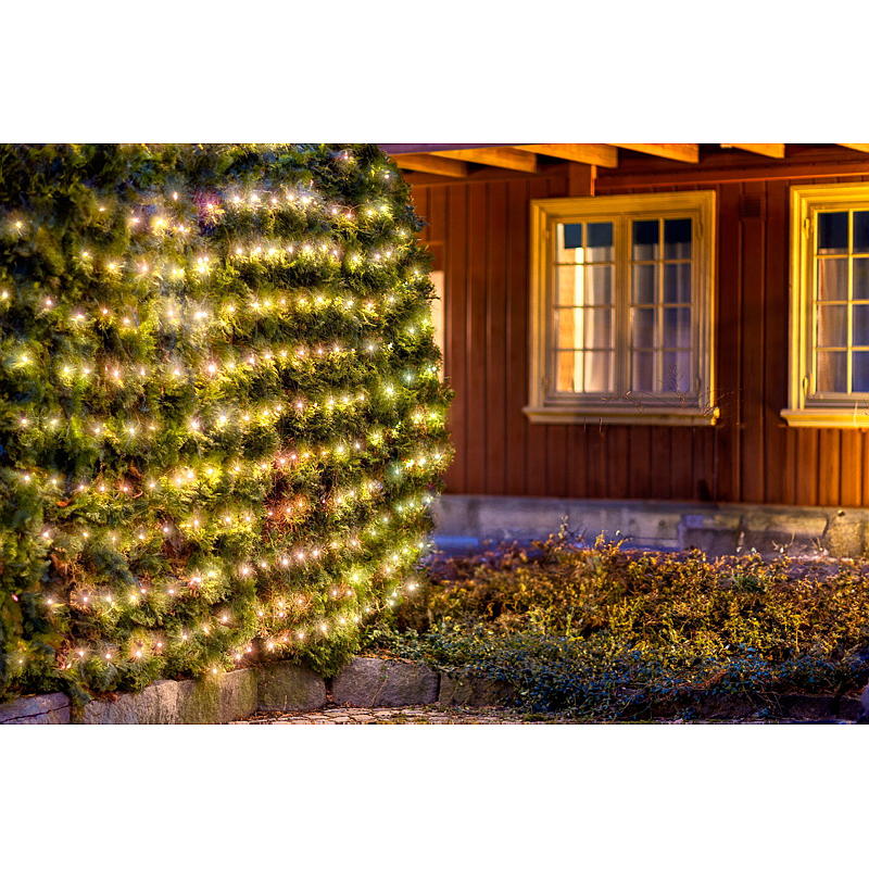 Home Lysnett 2x2 m 140 LED, m/batteri, Molladalen